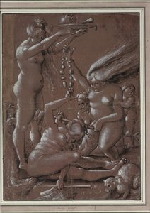 Il sabba delle streghe (dopo Hans Baldung) di Urs Graf (c. 1485-1527/28)