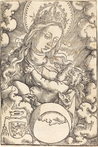 Vergine e Bambino tra le nuvole da Hans Baldung Grien