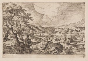 Piastra 19, da Paesaggi con scene dell