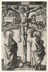 Cristo sulla croce tra la Vergine e San Giovanni, 1542