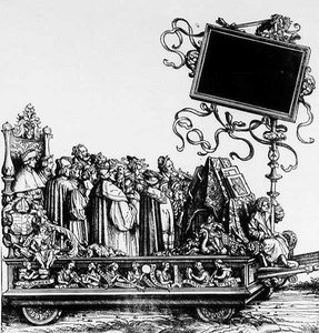 Una scena dalla Processione Trionfale di Massimiliano, c.1516-18