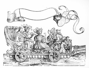 Una scena dalla Processione trionfale di Massimiliano, c.1516-18 da Hans Burgkmair