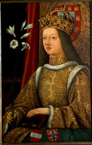 Ritratto di Eleonora del Portogallo, dopo un originale del 1468 da Hans Burgkmair