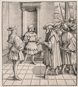 Il cattivo consiglio di un piccolo uomo a un altro da Hans Burgkmair