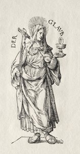 Le sette virtù: fede da Hans Burgkmair