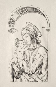 La Vergine con il Bambino sotto un arco da Hans Burgkmair