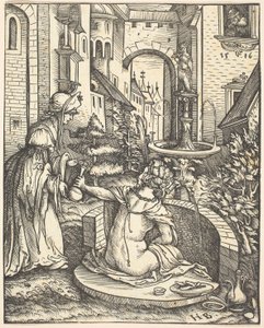 Betsabea al bagno da Hans Burgkmair I