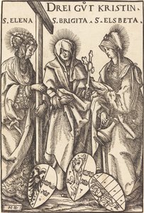 Santa Elena, Santa Brigitta e Santa Elisabetta da Hans Burgkmair I