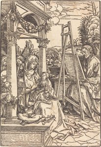 San Luca dipinge il ritratto della Vergine da Hans Burgkmair I