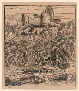 La battaglia di Nauders, da "Der Weisskunig" da Hans Burgkmair the Elder