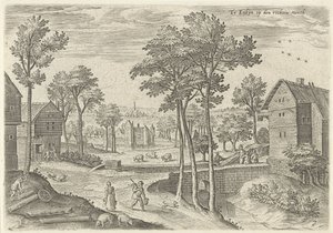 Veduta della strada principale di Laken
