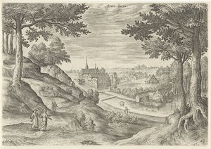 Veduta del monastero di Zevenborren