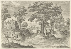 Vista sulla lebbrosario di Scheut da Hans Collaert (I)
