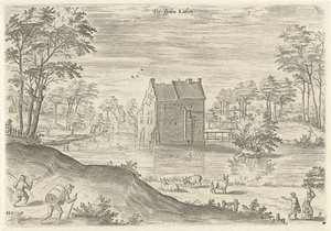 Vista del castello Coensborg a Laken
