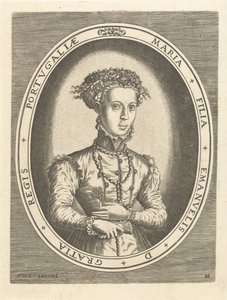 Ritratto della principessa Maria del Portogallo da Hans Collaert (I)