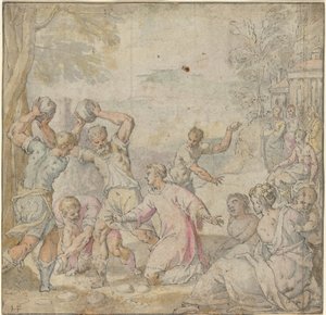 La lapidazione di Santo Stefano da Hans Freyberger