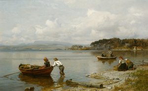 Paesaggio del fiordo da Hans Gude