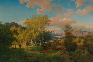Paesaggio di Ringerige da Hans Gude
