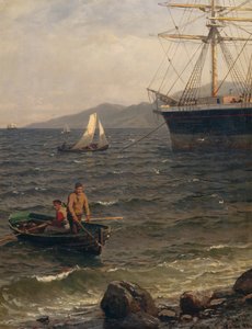 Porto norvegese da Hans Gude