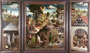 Paesaggio minerario, 1521 da Hans Hesse