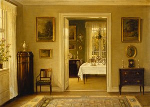 Guardando Verso la Sala da Pranzo da Hans Hilsoe