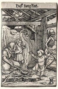 Danza della Morte: Il Bambino da Hans Holbein