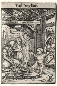 Danza della Morte: Il bambino da Hans Holbein