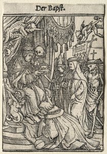 Danza della Morte: Il Papa da Hans Holbein