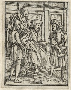 La danza della morte: Il canonico o prebendario, Il giudice da Hans Holbein