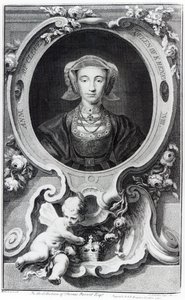 Anna di Cleves, inciso da Jacobus Houbraken, 1740 da Hans Holbein der Jüngere