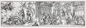 Caricatura anticattolica che denuncia la corruzione del Papa da Hans Holbein der Jüngere