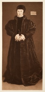 Cristina di Danimarca, Duchessa di Milano, c.1538, pub. 1640 (collotipia) da Hans Holbein der Jüngere
