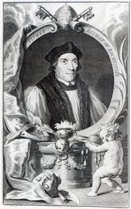 John Fisher, Vescovo di Rochester, inciso da Jacobus Houbraken, c.1738-42 da Hans Holbein der Jüngere