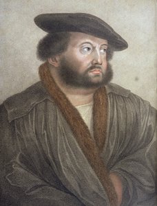 Ritratto di Hans Holbein inciso da Francesco Bartolozzi