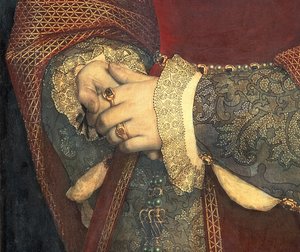 Ritratto di Jane Seymour, 1536 (dettaglio) da Hans Holbein der Jüngere