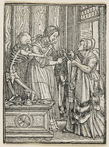 La contessa da Danza della Morte (Lione), 1538, 1523-1526 da Hans Holbein der Jüngere