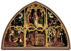 German: Basilika Santa Maria Maggiore, rechter Tafel: Enthauptung der hl. Dorothea Basilica Santa Maria Maggiore da Hans Holbein the Elder