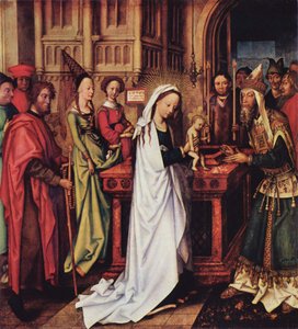 Tedesco: Darstellung Christi im Tempel Altare dei Domenicani, ala interna sinistra, pannello inferiore: La presentazione di Cristo nel Tempio da Hans Holbein the Elder