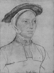 Una signora: sconosciuta, c1532-1543 da Hans Holbein der Jüngere