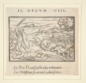Davide sottomette i suoi nemici (recto); Davide e Uria (verso) da Hans Holbein der Jüngere