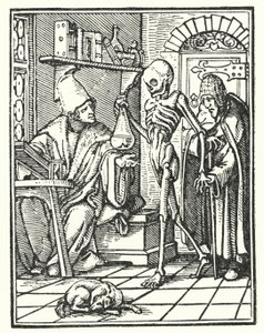 La morte e il medico da Hans Holbein der Jüngere