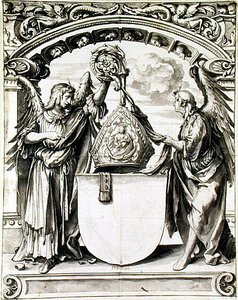 Design per una vetrata, c.1520 da Hans Holbein der Jüngere
