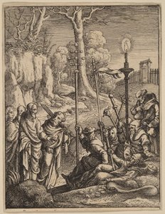 Gesù affronta i suoi detrattori da Hans Holbein the Younger