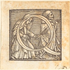 Lettera Q da Hans Holbein der Jüngere