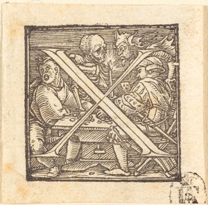 Lettera X da Hans Holbein der Jüngere