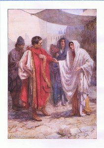 Mi supplichi, bella dama? Non ti conosco. (La Commedia degli Errori), dalle Opere Complete di Shakespeare pubblicate da George Harrap & Co Ltd, anni 1920
