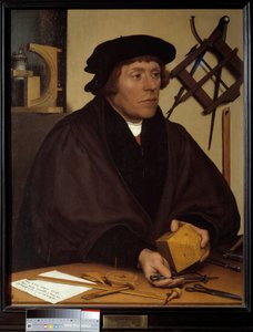 Ritratto di Nicolas Kratzer (1487-1550) Astronomo di Enrico VIII. Dipinto di Hans Holbein il Giovane (1497-1543). XVI secolo da Hans Holbein der Jüngere