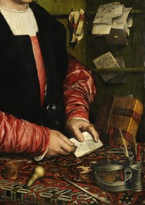Ritratto del mercante George Gisze da Hans Holbein the Younger