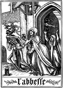 La Badessa visitata dalla Morte, 1538 da Hans Holbein der Jüngere