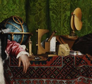 Gli ambasciatori (dettaglio), 1533 da Hans Holbein der Jüngere